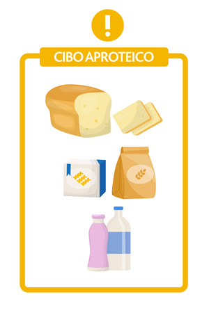 PKU trattamento e dieta - Cibo aproteico