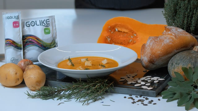 PKU GOLIKE pumpkin potato soup